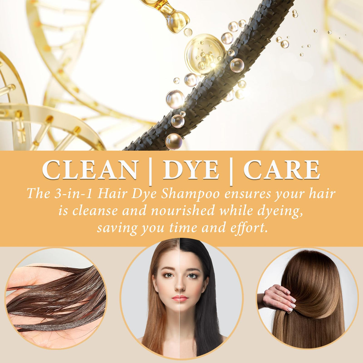 iemokoda before and after results showing restored dark hair