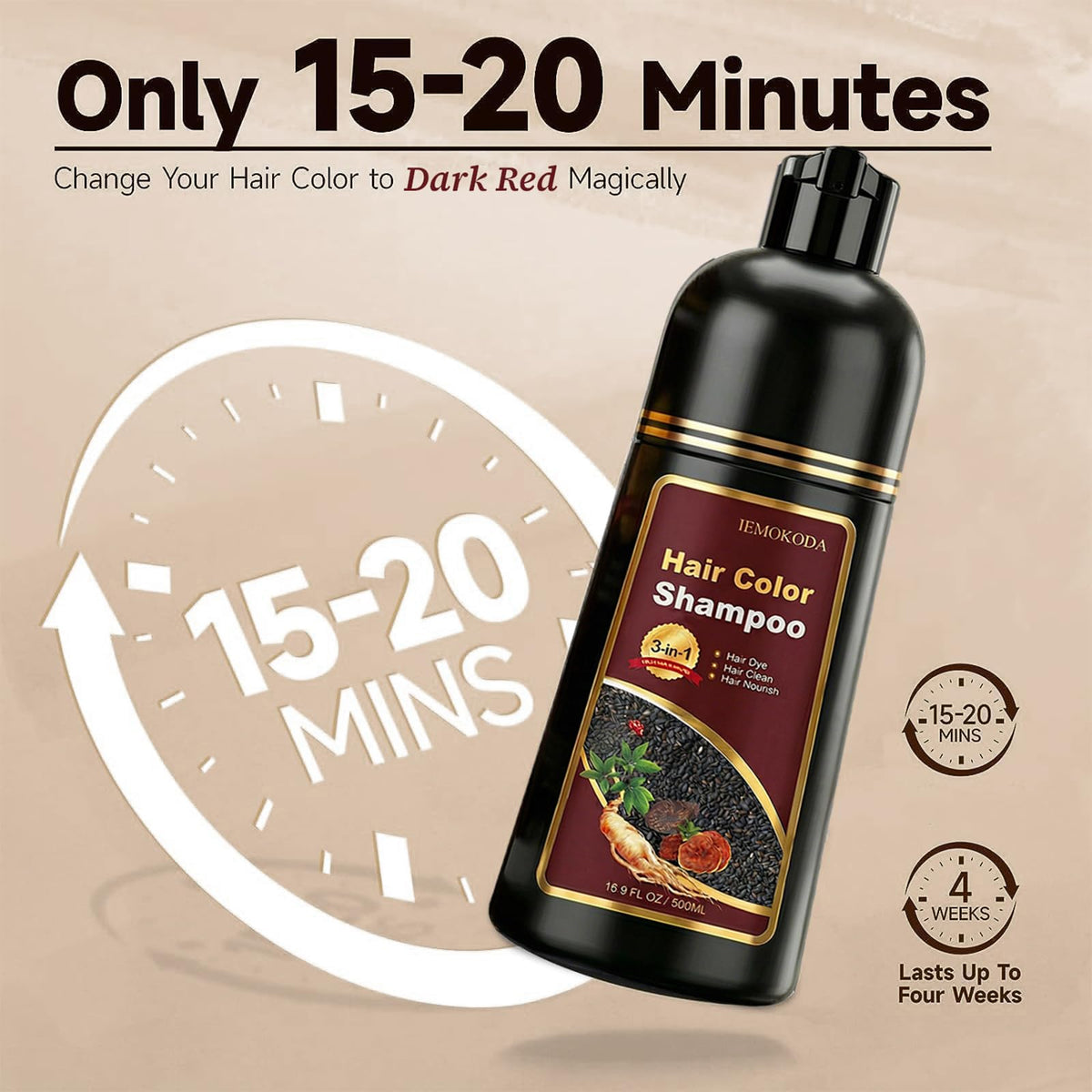iemokoda label closeup highlighting plant extracts and gentle formula