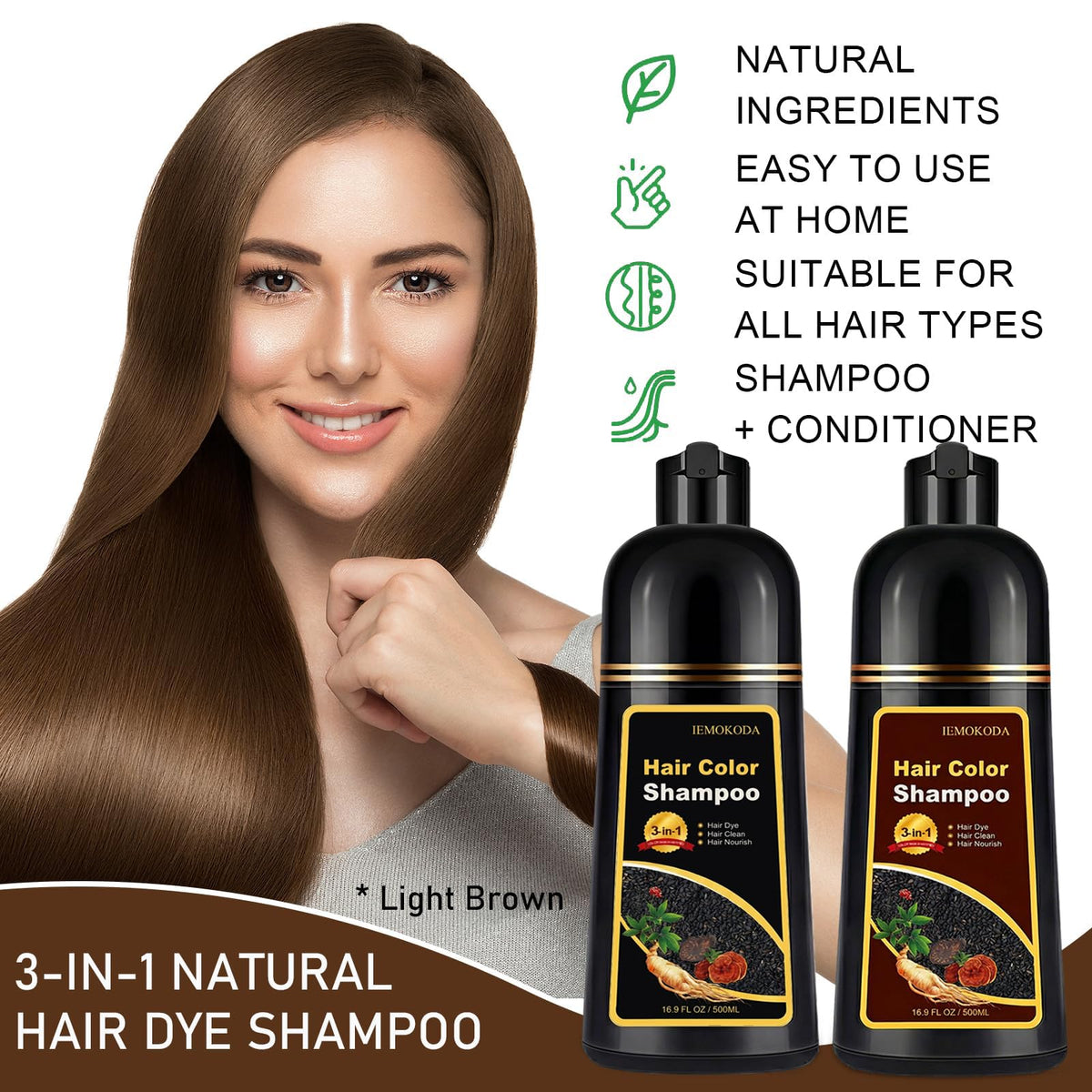 iemokoda shampoo texture close-up showing creamy lather for easy application