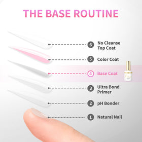 iGel Beauty being applied to a natural nail, improving adhesion and finish