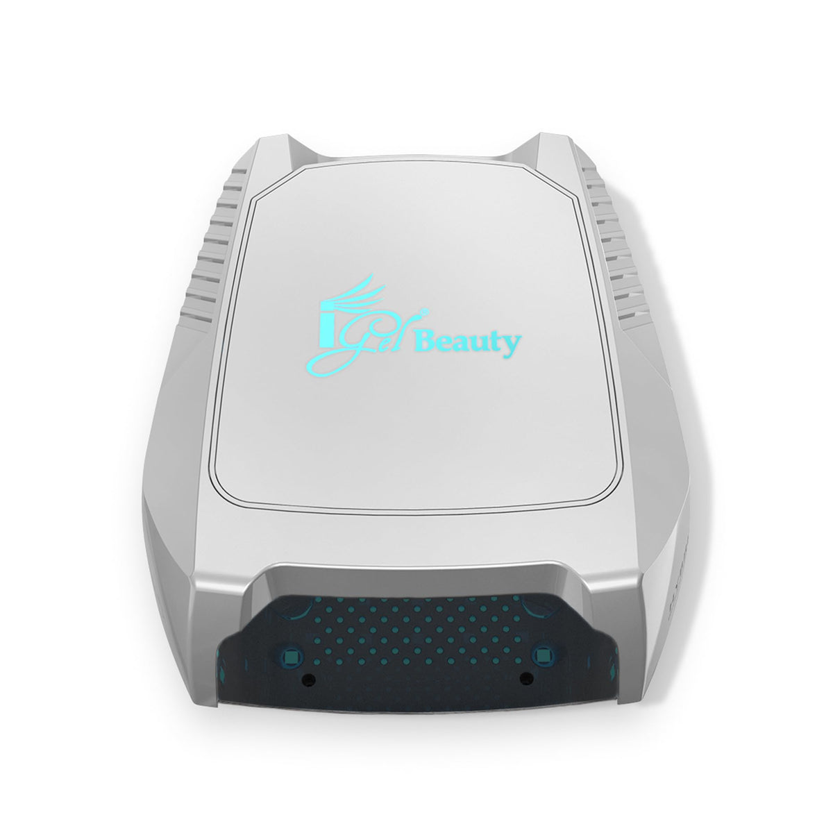 iGel Beauty front view of lamp showing wide curing area benefit