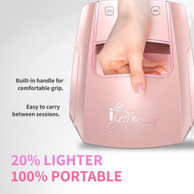 iGel Beauty LCD display and timer controls for precise, repeatable cures