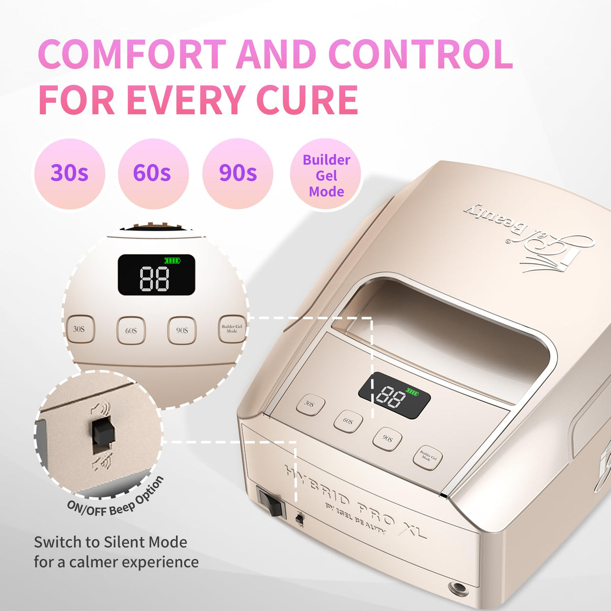 iGel Beauty used cordless in a mobile setup showcasing portable salon efficiency