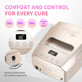 iGel Beauty used cordless in a mobile setup showcasing portable salon efficiency