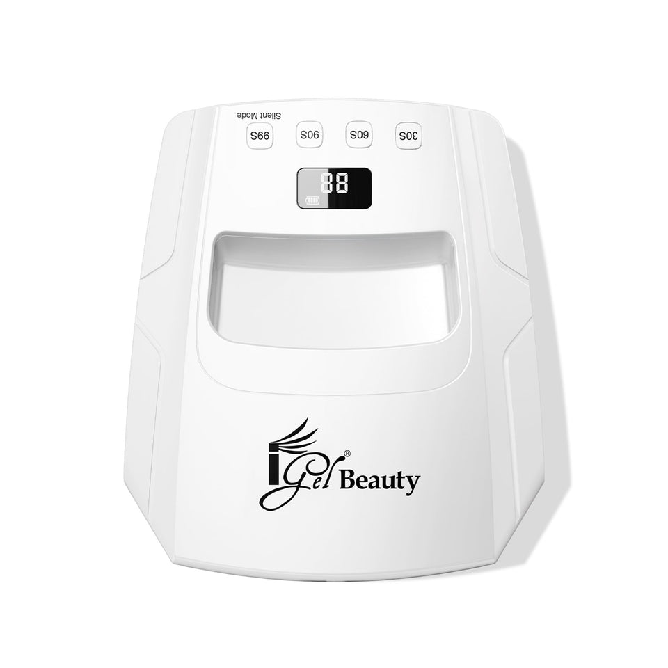 iGel Beauty Hybrid - X front view showing curing opening and professional finish for reliable results
