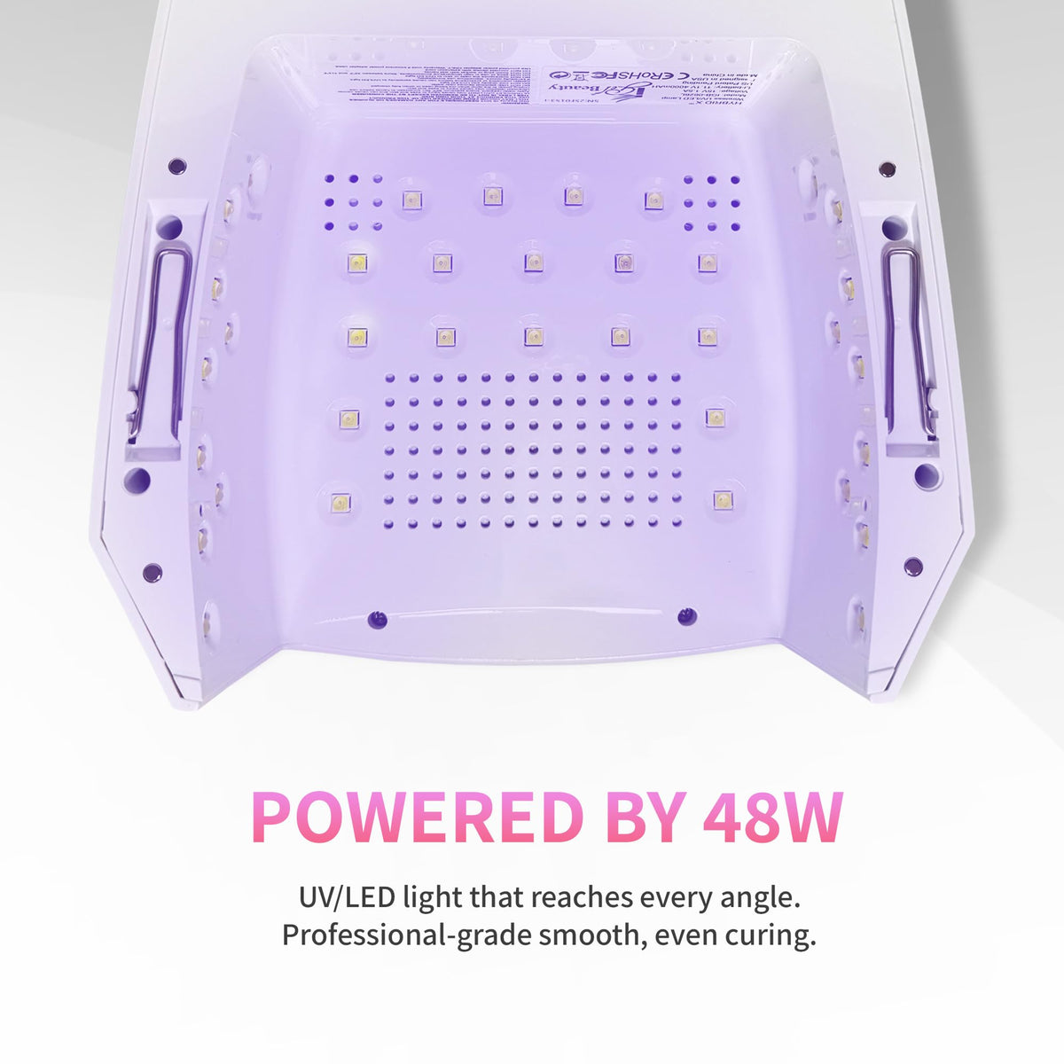 iGel Beauty Hybrid - X LCD display and preset timers for precise, repeatable curing control