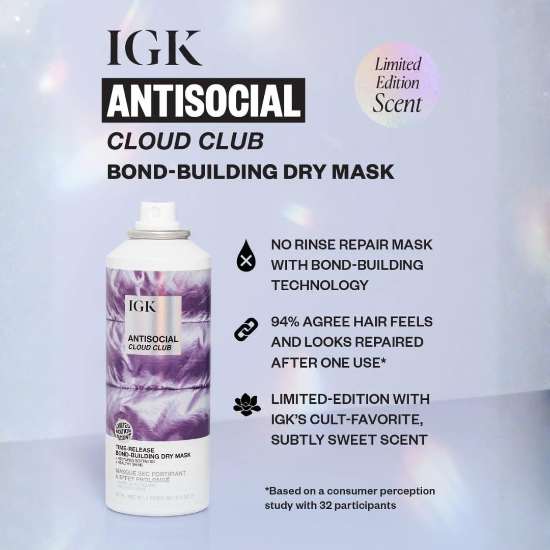 IGK Antisocial Cloud Club open jar texture highlighting lightweight cream