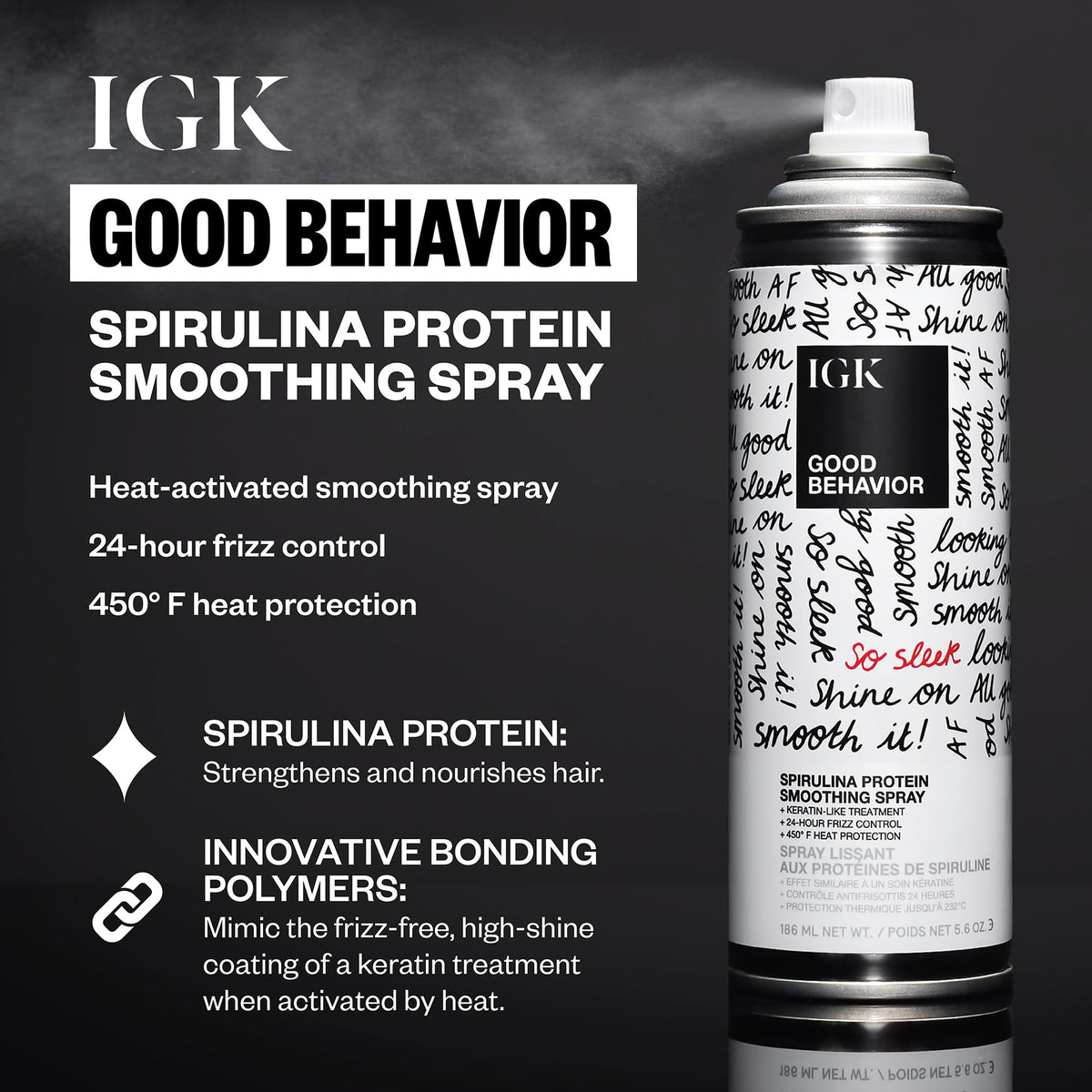 IGK Antisocial dry hair mask texture on hand highlighting rich formula for on-the-go nourishment
