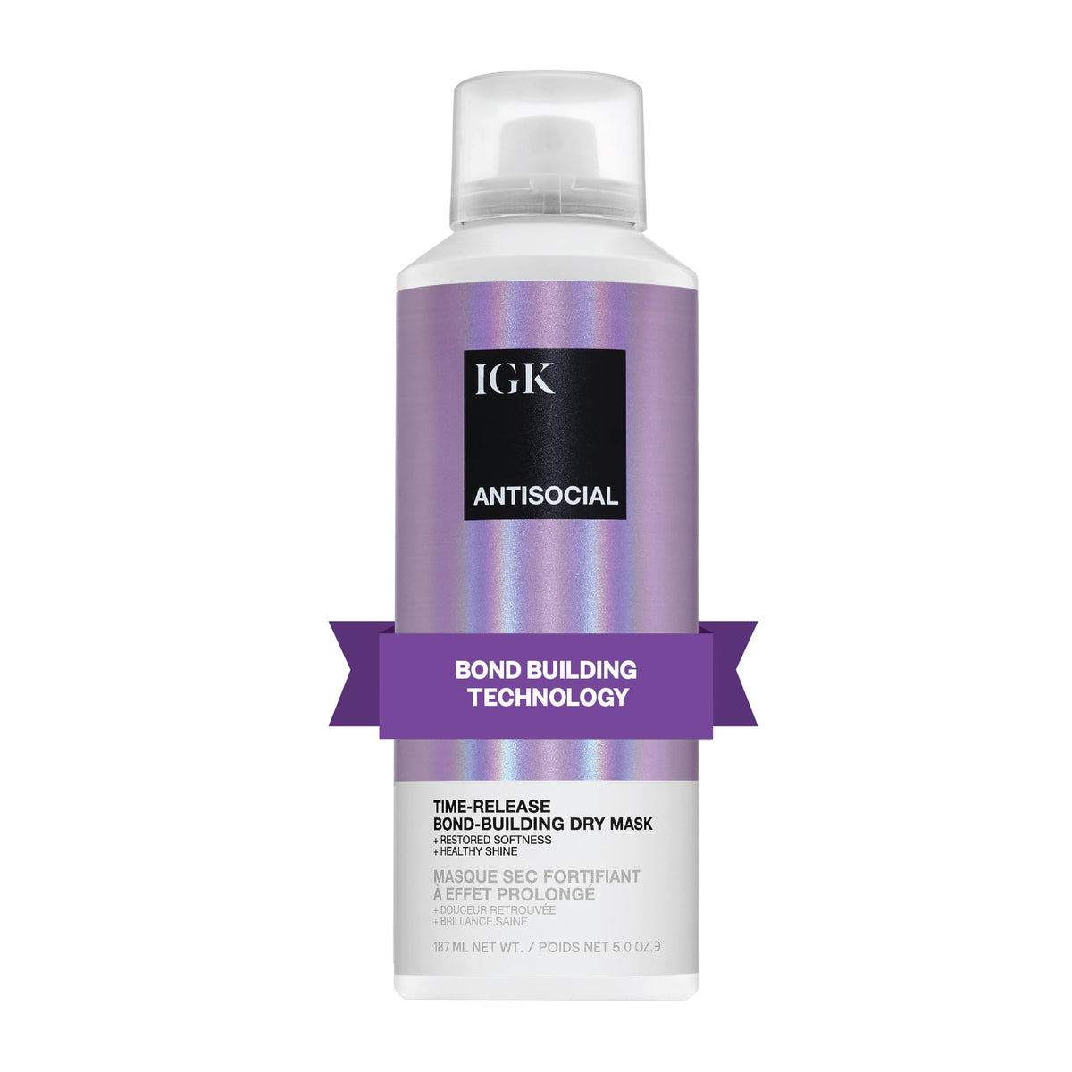 IGK Antisocial front packaging showing bottle and label for easy identification and benefit