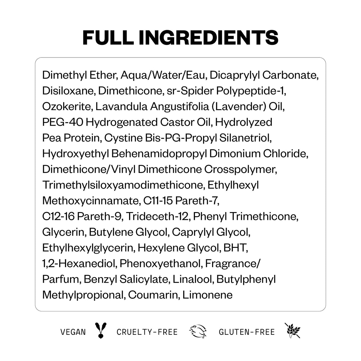 IGK Antisocial ingredient close-up showing amino acids for visible bond-building support