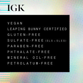 IGK Antisocial Midnight Silk being sprayed in a salon setting for instant softness