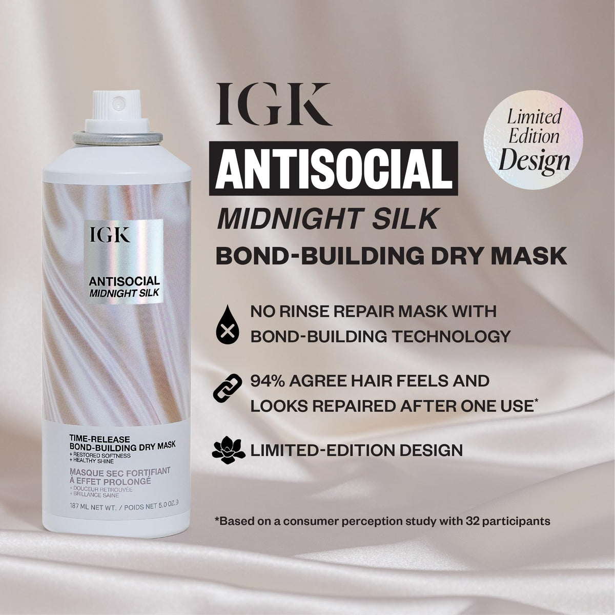 IGK Antisocial Midnight Silk limited edition design close-up highlighting collectible packaging