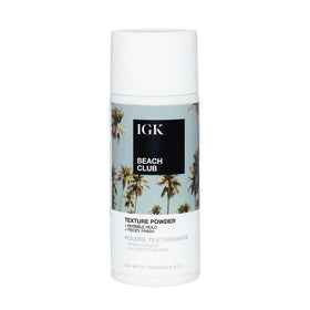 IGK BEACH CLUB front packaging showing compact 0.35 oz container and branding benefit portability