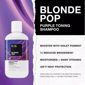 IGK Blonde Pop close-up label reading vegan and cruelty-free, reassuring ingredient transparency