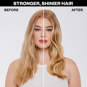 IGK Cash In applied to damp hair before blow-dry to protect from heat
