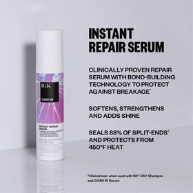 IGK Cash In serum texture on hand demonstrating lightweight, non-greasy feel