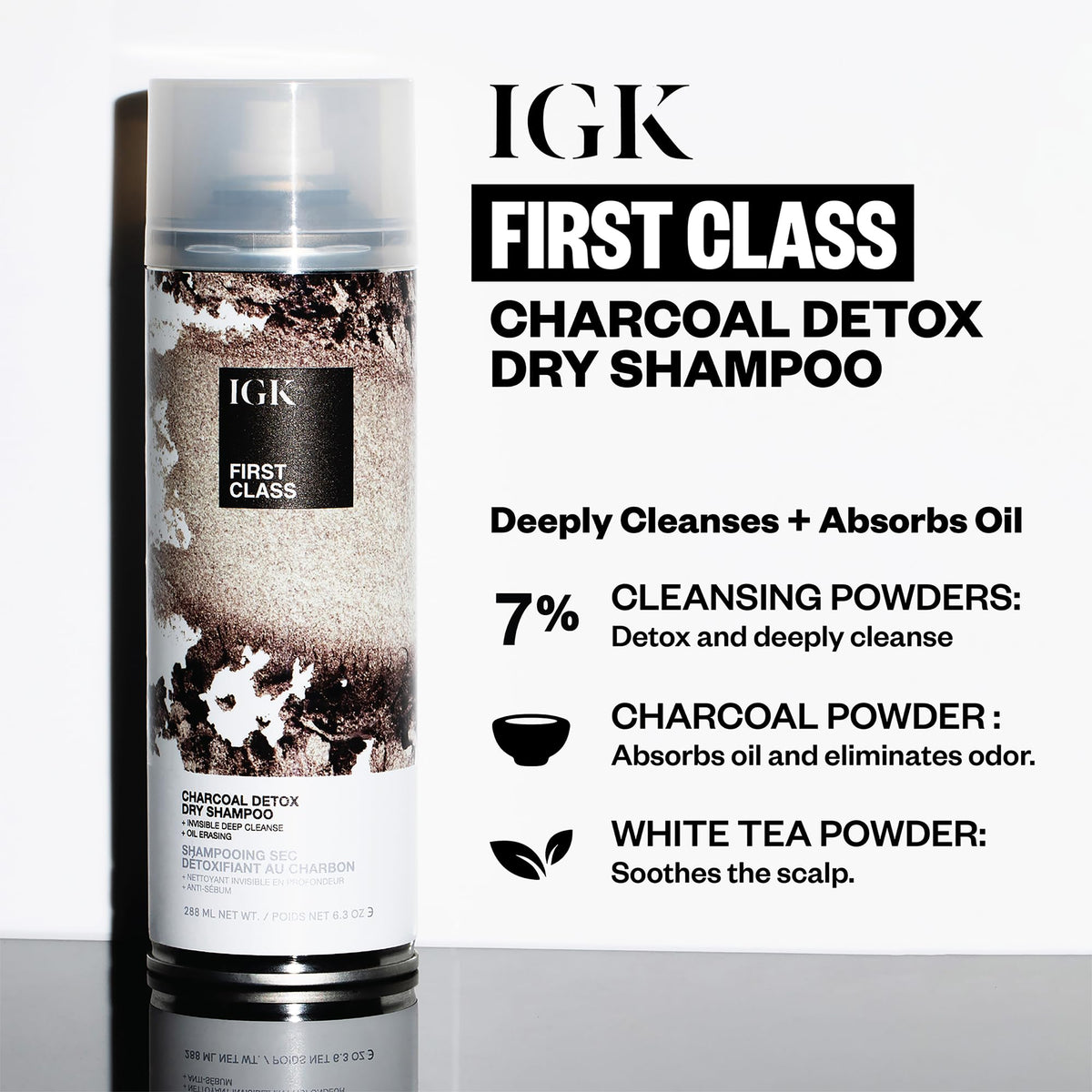 IGK nozzle close-up showing spray texture and controlled application benefit