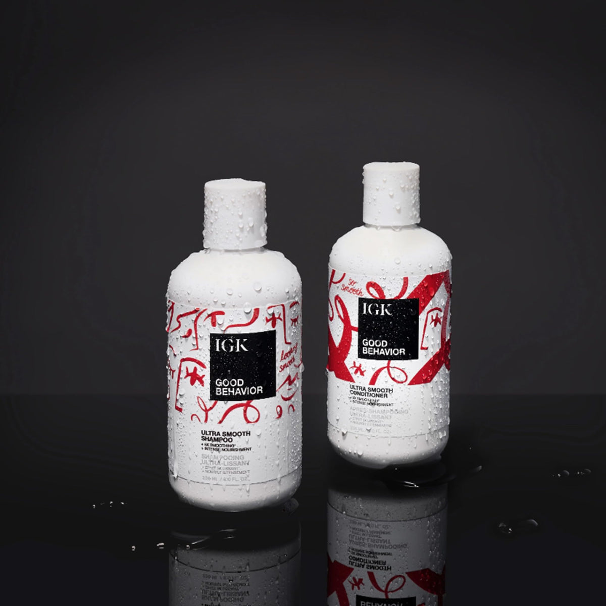 IGK conditioner cream texture on hand showing rich oils and shea butter for detangling