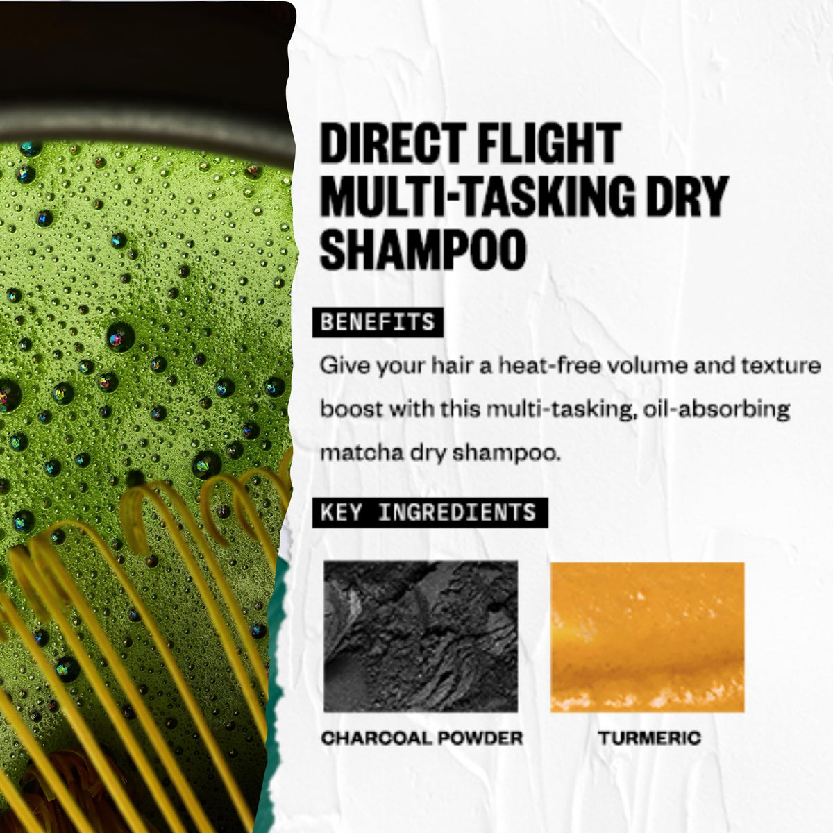 IGK spraying onto roots demonstrating oil-absorbing action