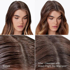 IGK before and after roots portrait showing added lift and clarity