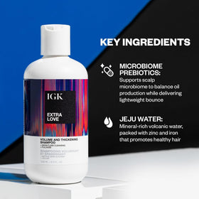 IGK open cap with product pouring showing pour control and smooth texture