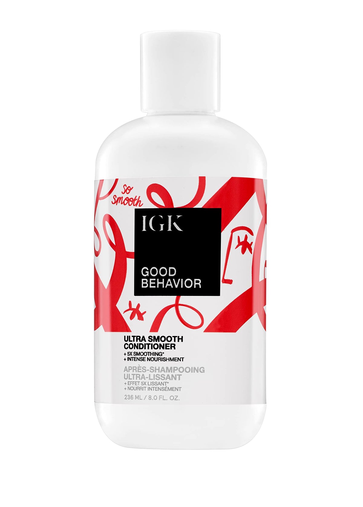 IGK Good Behavior front packaging showing bottle and branding for frizz control