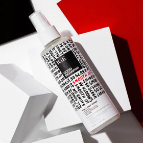 IGK Good Behavior on bathroom counter used in daily styling routine
