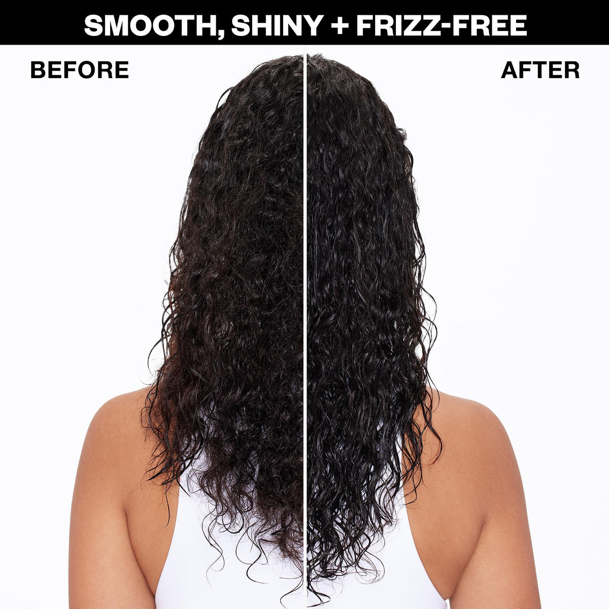 IGK sprayed on damp hair showing detangling slip and smoother combing