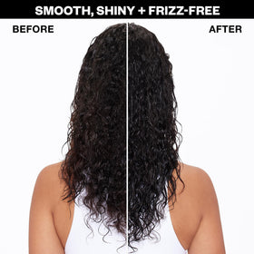 IGK sprayed on damp hair showing detangling slip and smoother combing