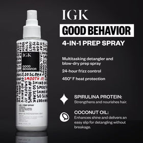IGK Good Behavior spray mist texture depicting fine, even coverage