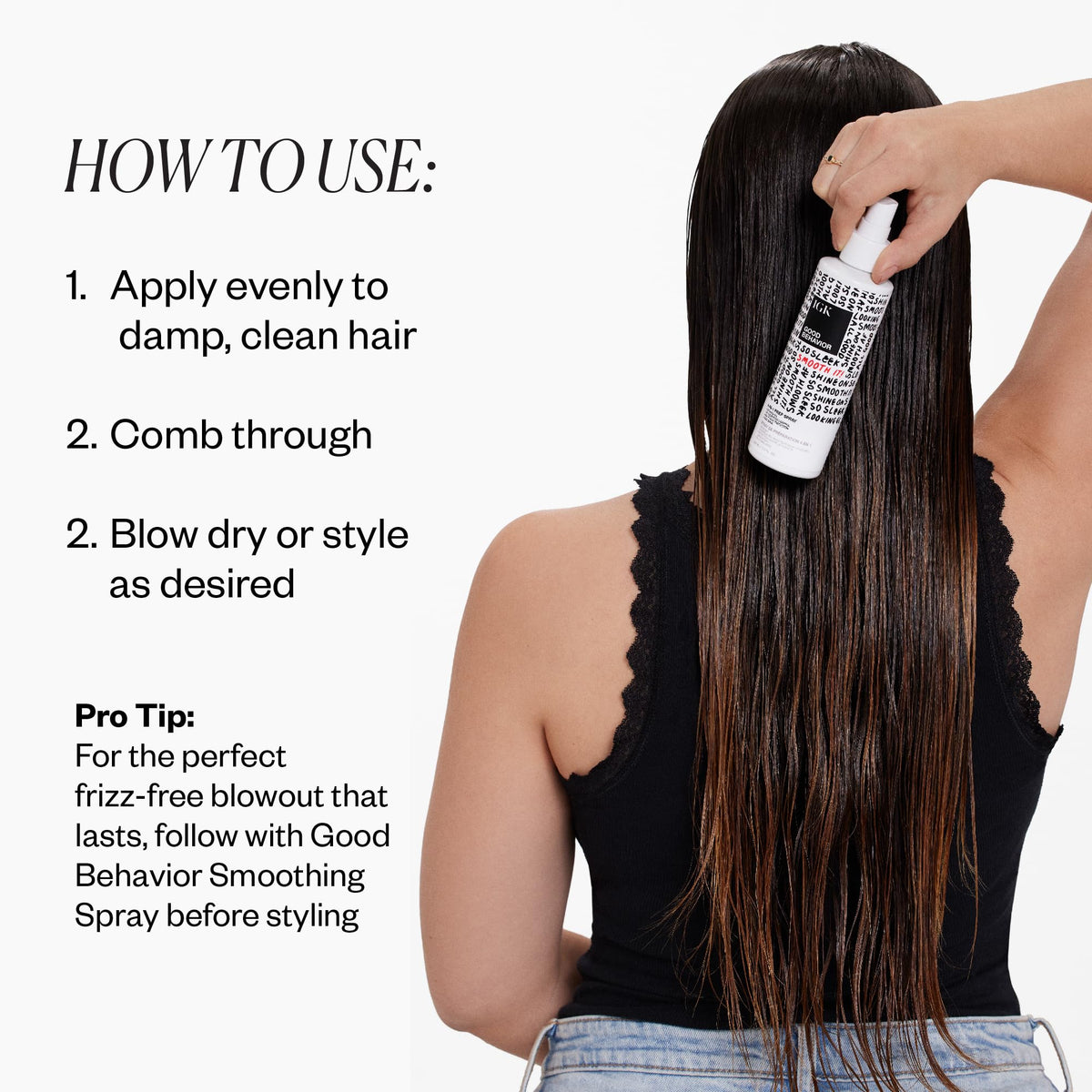 IGK droplet texture close-up revealing lightweight formula and shine