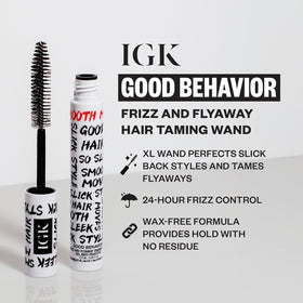 IGK wand brush head close-up highlighting XL smoothing bristles for coverage