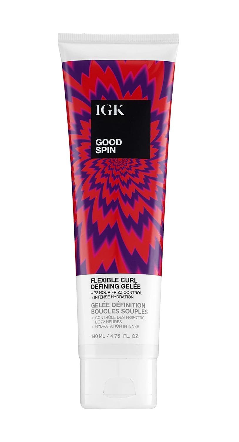 IGK Good Spin front packaging showing product and benefits