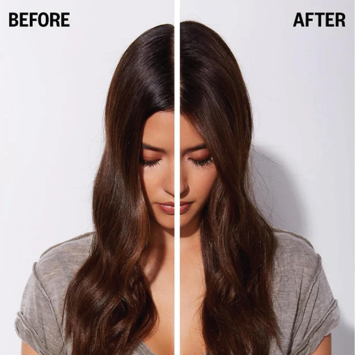 IGK Jet Lag before and after roots illustrating visible volume and cleaner look benefit