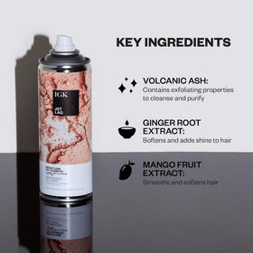 IGK can beside a hand to show 6.3 oz travel-ready size benefit