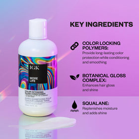 IGK creamy conditioner texture close-up showing lightweight hydration
