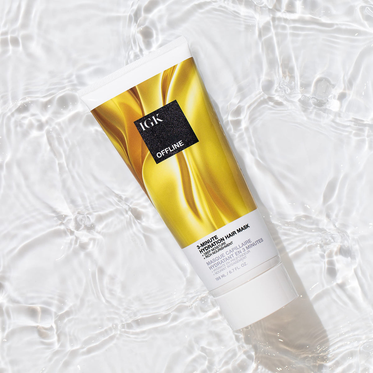 IGK Offline turmeric butter ingredient shot highlighting deep nourishment benefits