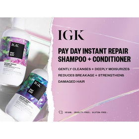 IGK Pay Day conditioner cream close-up showing rich hydration and slip