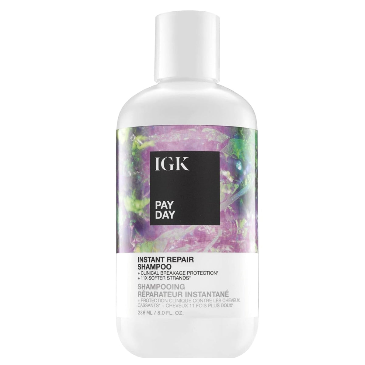 IGK PAY DAY front bottle showing packaging and size benefit