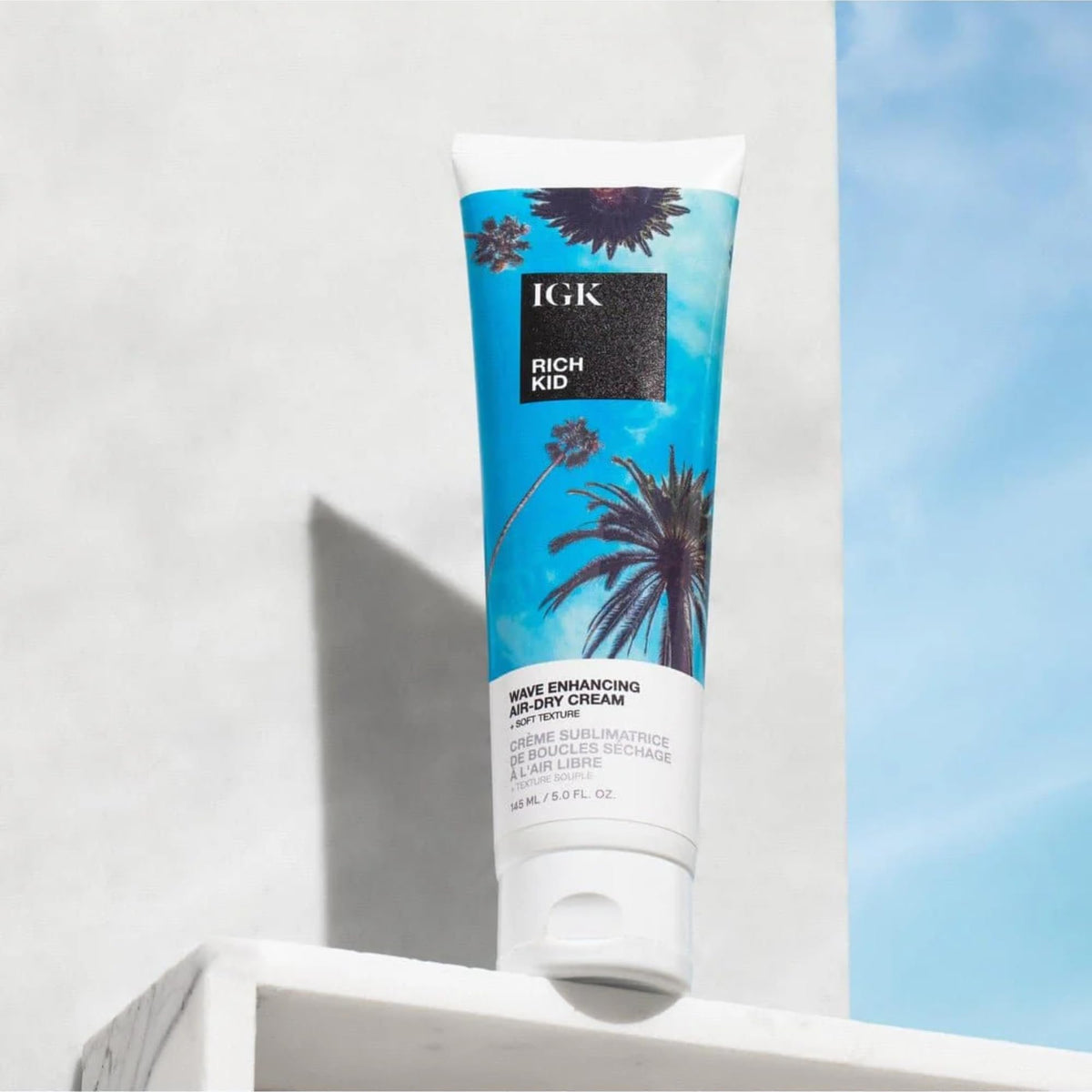 IGK label ingredients detail, emphasizes coconut oil and vitamin A benefits
