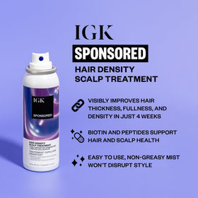 IGK spray nozzle misting scalp for precise application and effortless use