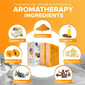 iHeart Nature lathering soap in hand demonstrating gentle cleanse benefit