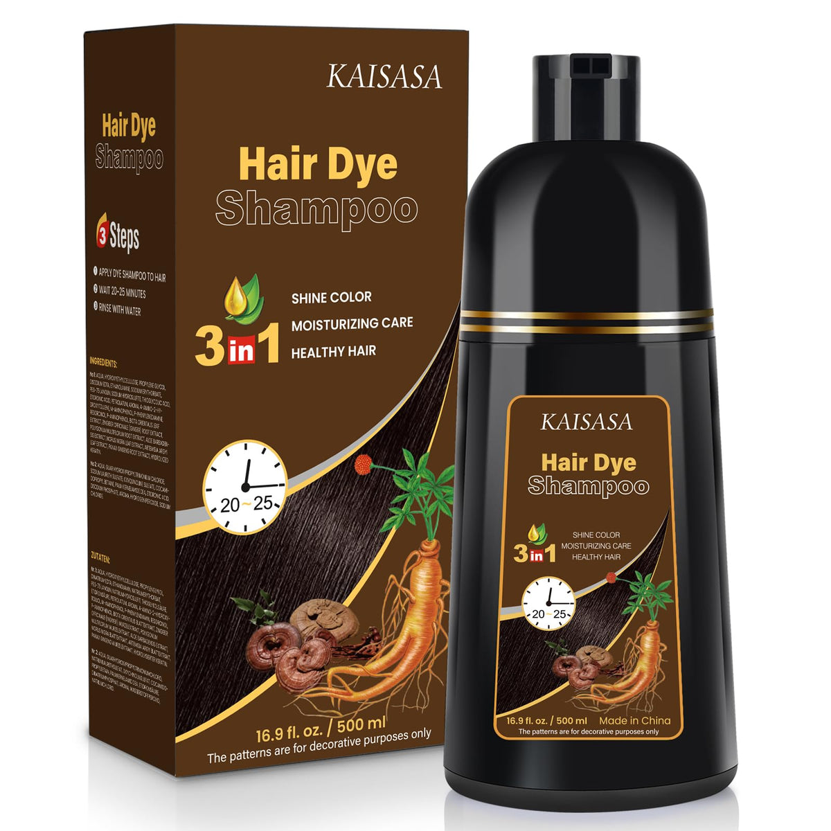 IIIMEIDU front packaging showing chestnut brown bottle and label, clear product identity and benefit