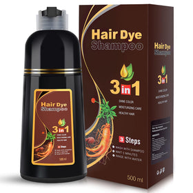 IIIMEIDU front bottle view showing burgundy hair color and easy use benefit