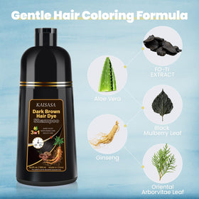 IIIMEIDU KAISASA applied in shower illustrating easy at-home gray coverage benefit