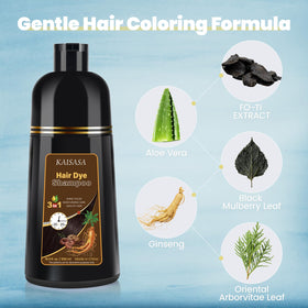 IIIMEIDU shampoo lather on hair demonstrating gentle cleansing action
