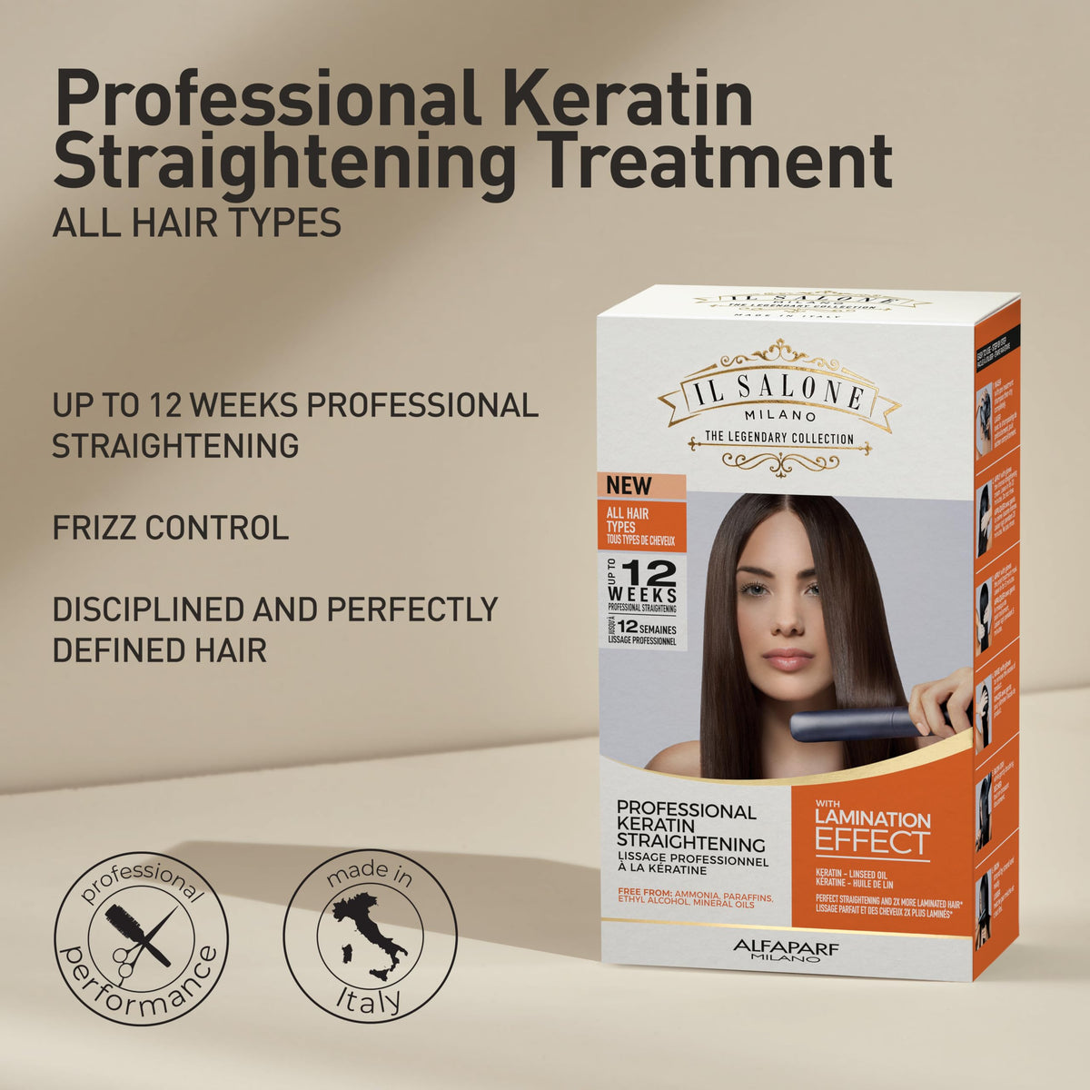 Il Salone Milano straightening cream texture close-up highlighting smooth consistency