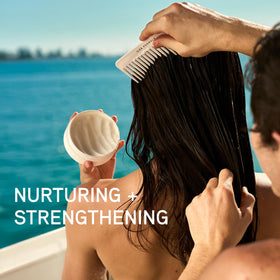 ILES FORMULA open tub with ingredients showing nourishing butter benefit