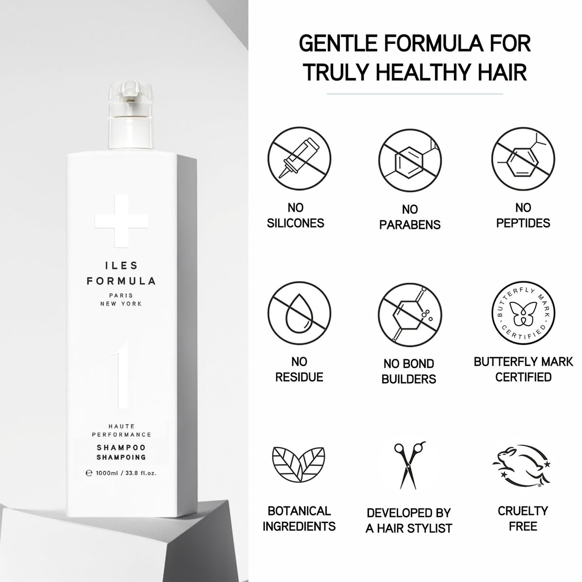 ILES FORMULA in a salon setting conveying professional-grade performance benefit