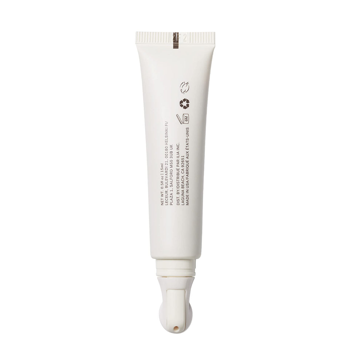ILIA texture swipe of cream showing lightweight, sheer pearl finish for smooth priming